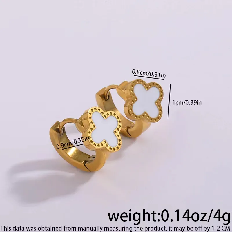 Black Cross Huggie Hoop Earrings Tarnish Free Stainless Steel