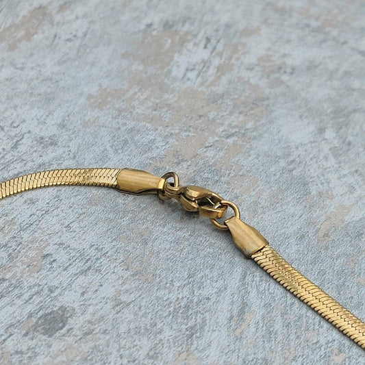 18k Gold Plated Snake Chain Necklace