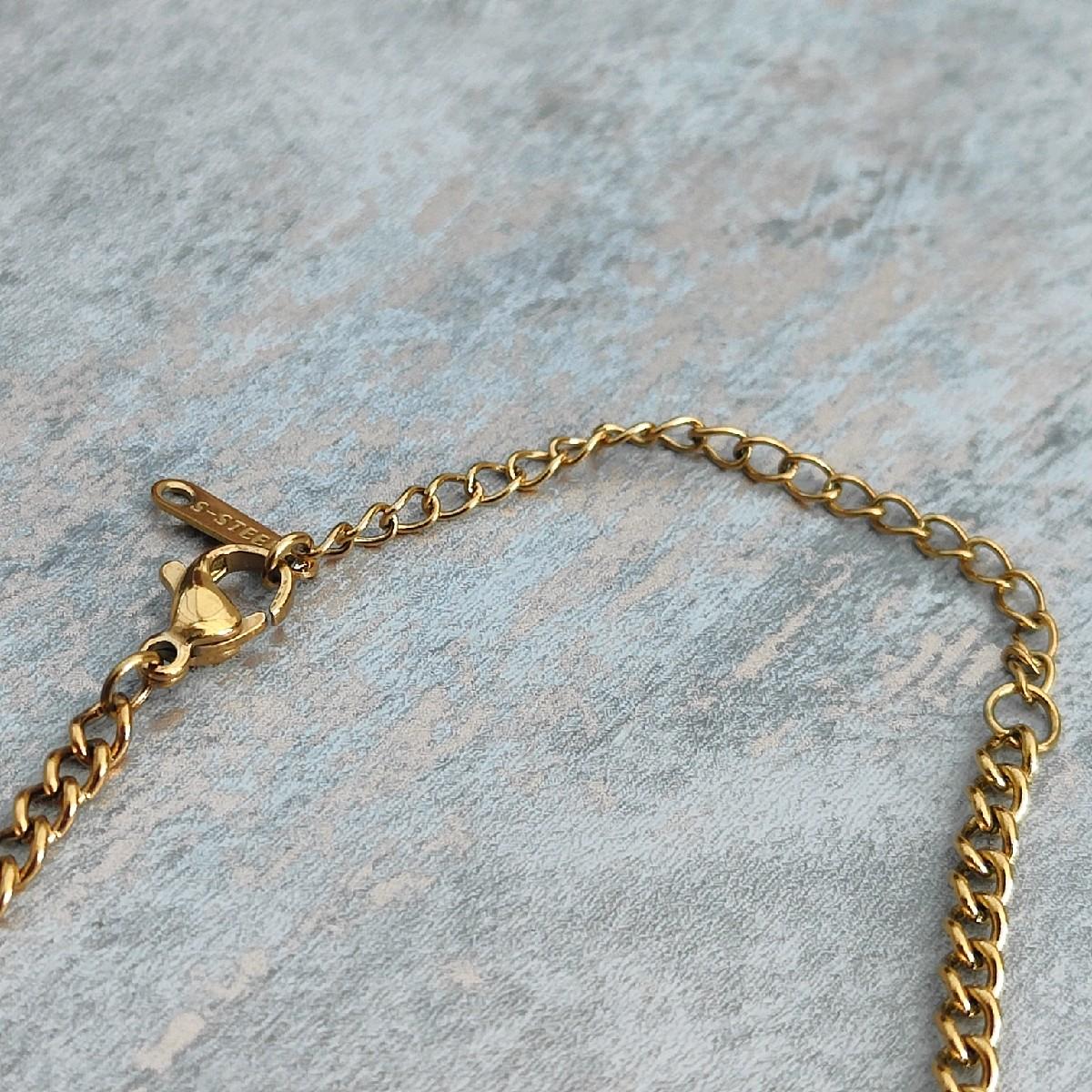 18K Gold Plated Necklace with Emerald CZ Stones Pendant