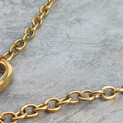 18K Gold Plated Trending Chunky Cross Pendant Necklace