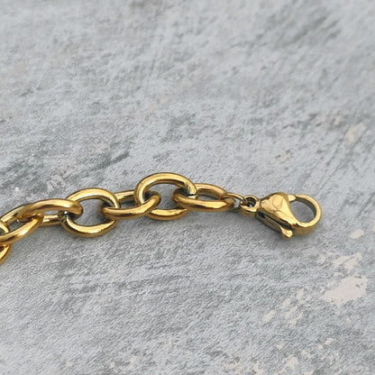 18K Gold Plated Trending Chunky Cross Pendant Necklace