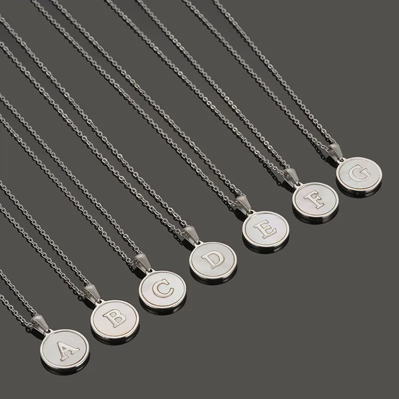 Silver Plated Initial Necklaces