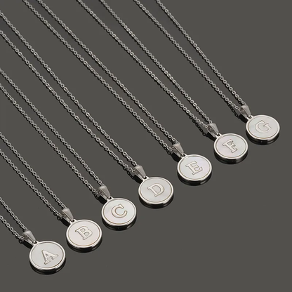 Silver Plated Initial Necklaces