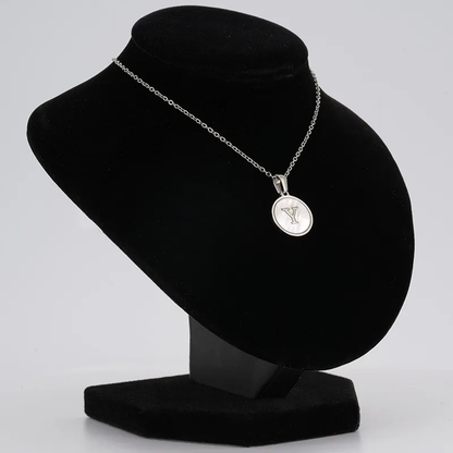 Silver Plated Initial Necklaces