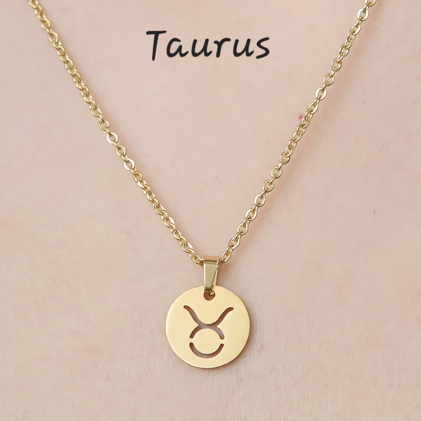 Zodiac Star Sign Necklace 18K Gold Plated Hypoallergenic