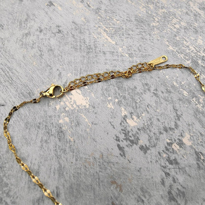 18K Gold Plated Evil Eye Heart Pendant Necklace