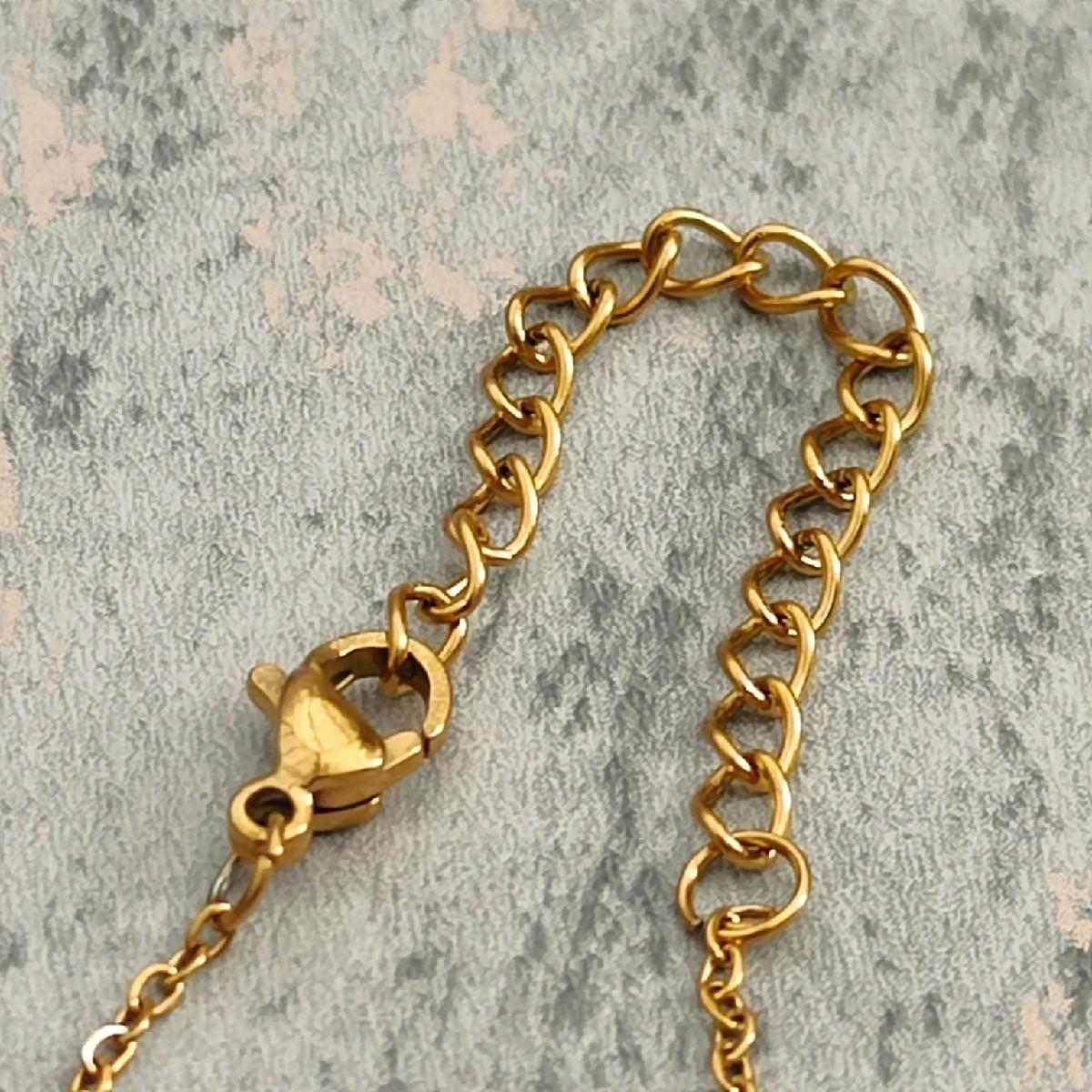 18K Gold Plated Necklace with Red Heart CZ Stone