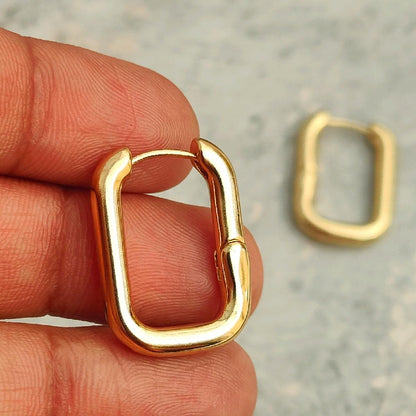 18K Gold Plated Small Hoop Everyday Earrings