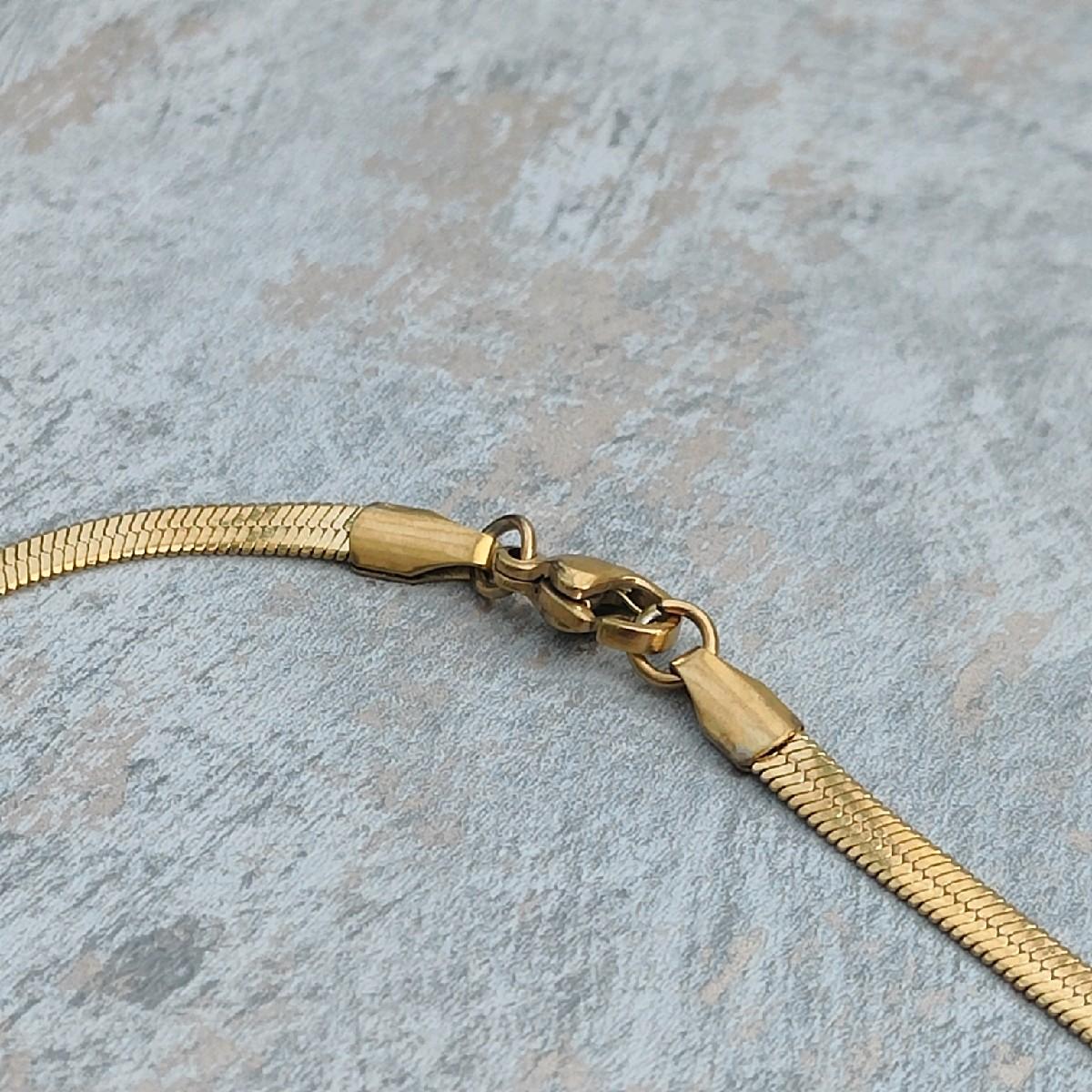 18k Gold Plated Snake Chain Necklace