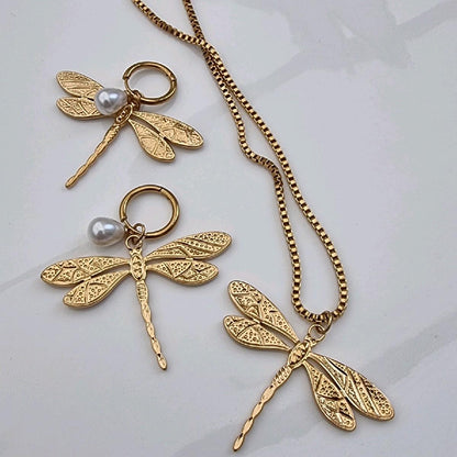 Exclusive 18k Gold Plated Necklace or Earrings - Tarnish Free