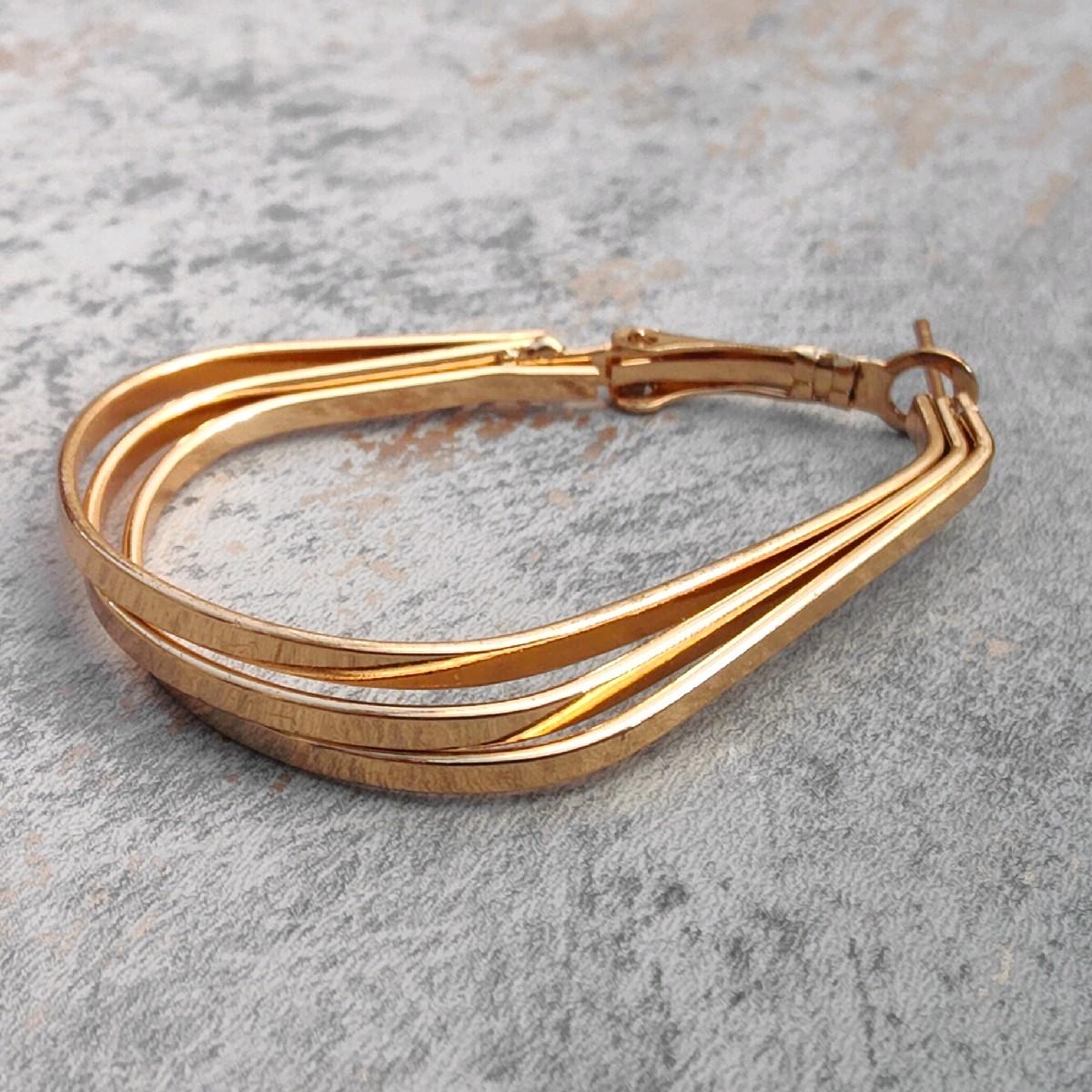 Everyday 18k Gold Plated Layered Hoop Earrings