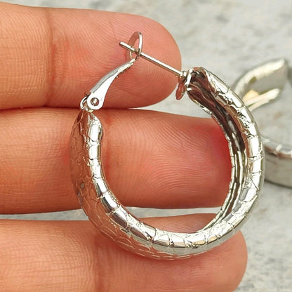Silver Plated Hoop Earrings