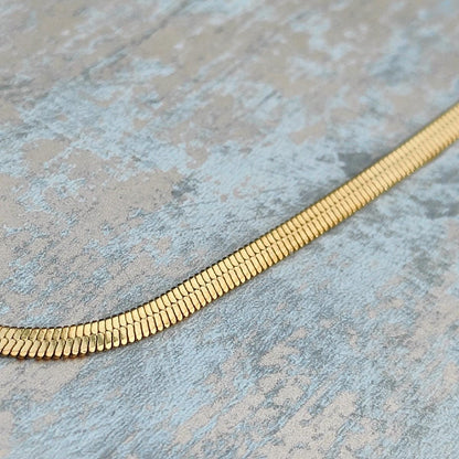 18k Gold Plated Snake Chain Necklace