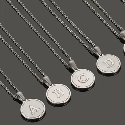 Silver Plated Initial Necklaces