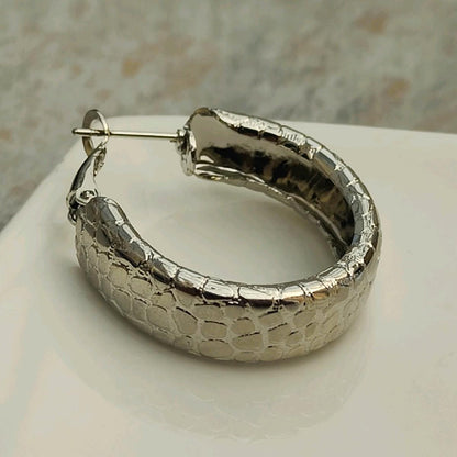 Silver Plated Hoop Earrings