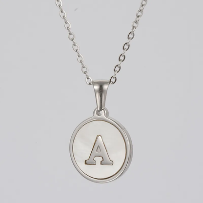 Silver Plated Initial Necklaces