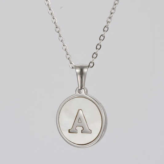 Silver Plated Initial Necklaces