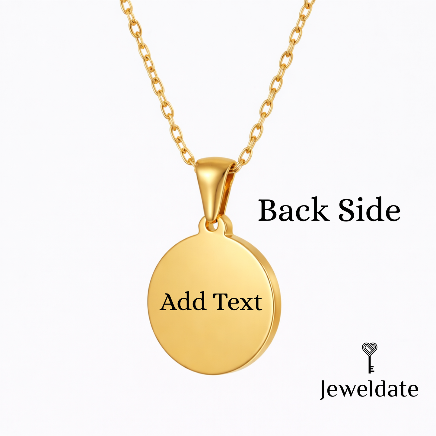 Personalised Gold and Black Initial Necklace, Custom Necklace