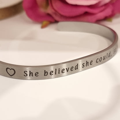 Personalised Bangle, Engraved Adjustable Bangle Name Date Message Gift Jewellery