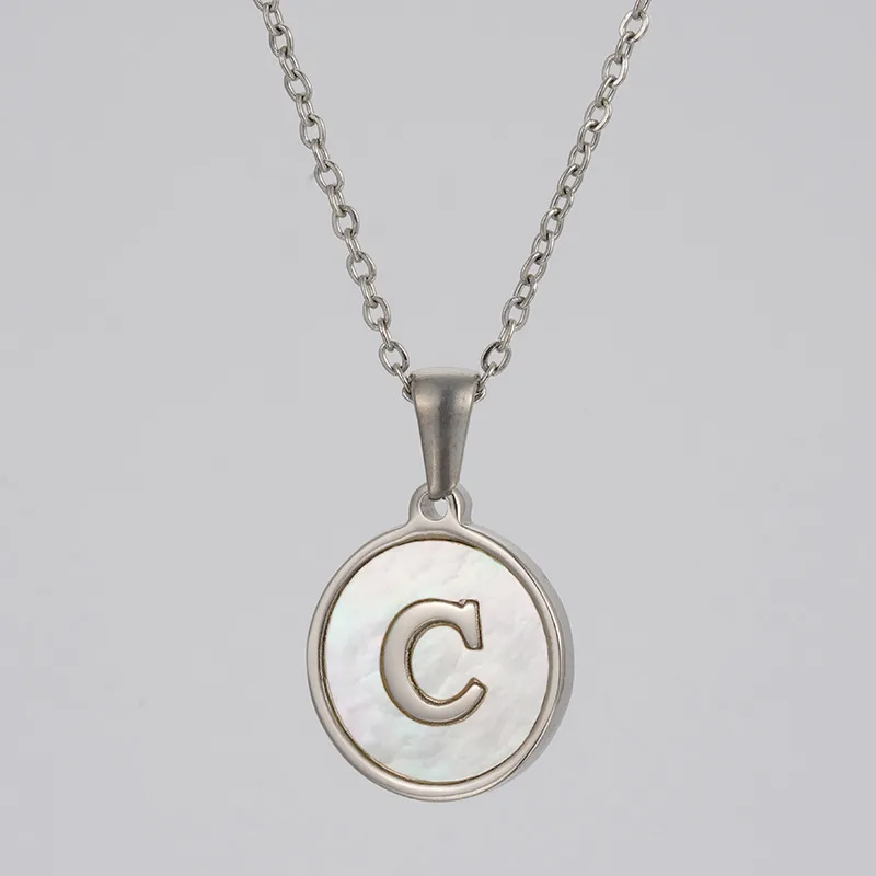 Silver Plated Initial Necklaces
