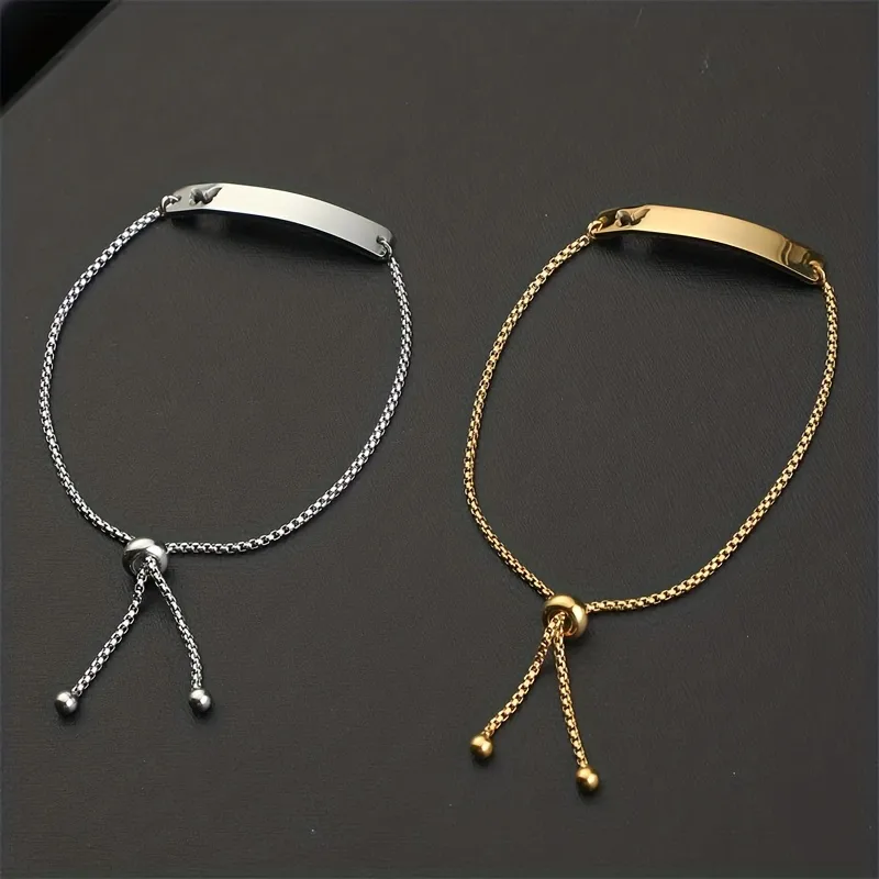 Personalised Butterfly Bar Pendant Bracelet, Engraved Gold Silver Slider Bracelet, Custom Bracelet Gift for Her